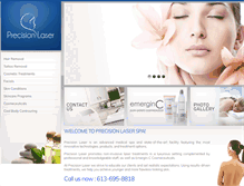 Tablet Screenshot of precisionlaserspa.com